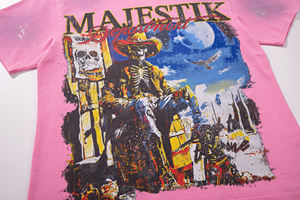 เสื้อยืดแบรนด์ Majestik Sports Clothing รุ่นใหม่ล่าสุดสำหรับผู้ชาย เสื้อยืดดีไซน์เนอร์ทรงโอเวอร์ไซส์ เสื้อผ้าสตรีทแวร์ ขายส่งเสื้อผ้า Majestic - Product Image 5