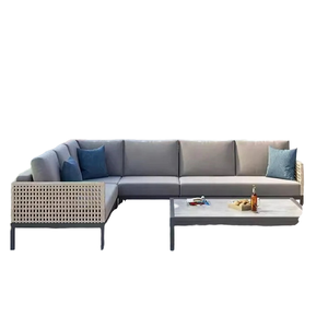 Ensemble de meubles de salon d'extérieur multifonctionnel en rotin PE moderne de luxe pour cour et jardin - Product Image 4