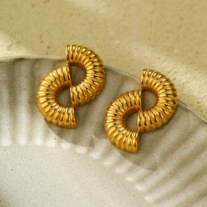 Женские серьги-гвоздики из нержавеющей стали - Product Image 6