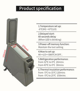 DC compresseur Auto Mobile Portable réfrigérateur voiture réfrigérateur <span class=keywords><strong>Camping</strong></span> congélateur Mini voiture refroidisseur pour TOYOTA LC70/79 - Product Image 6