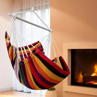 Hamac portable en toile pour l'extérieur, facile à assembler et à démonter, idéal pour le camping, les voyages, la plage, l'intérieur et la maison
