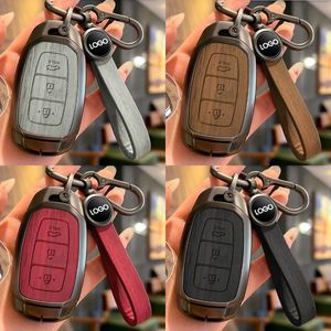 <span class=keywords><strong>DM</strong></span> Zinklegierung+Leder Autoschlüssel-Hülle für Hyundai Sonata Sel Ev 6 Ev 8 IONIQ 5 Nexo DN8 Fe Tucson Sonata Staria NX4 Ioniq - Product Image 2