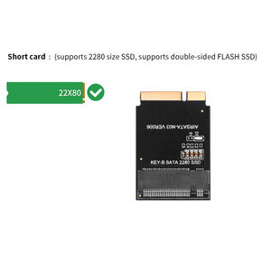 بطاقة محول TISHRIC SSD لأجهزة MacBook Air 2012 A1465 A1466 تدعم بروتوكول SATA مفتاح B/<span class=keywords><strong>M</strong></span> فقط - Product Image 3