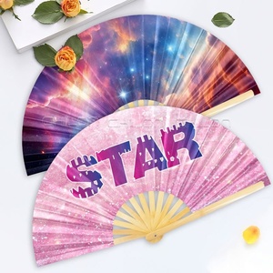 13 pulgadas Big Clack Fan Abanicos De Mano Abanico De Mano Plegable Para Bailar - Product Image 6