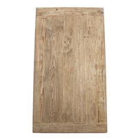 Table à manger en bois d'orme massif récupéré, style rustique vintage, best-seller en gros