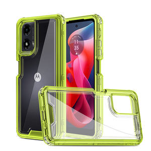 Funda Transparente para Teléfono con Protección Antigolpes en las 4 Esquinas, Carcasa Rígida de PC para Motorola <span class=keywords><strong>Moto</strong></span> G75 G55 G05 G15 G45 G85 - Product Image 4
