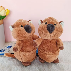 Lindo Peluche de Opossum de Cola Corta, Muñeco de <span class=keywords><strong>Canguro</strong></span> Enano, Animal de Peluche para Niños, Marioneta de <span class=keywords><strong>Canguro</strong></span> Enano de Cola Corta - Product Image 1