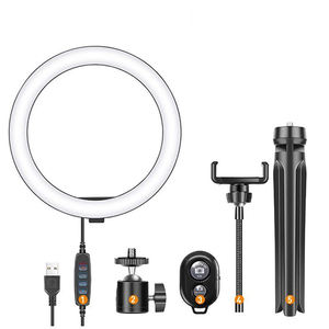 L13 + K12 soporte de trípode anillo de luz Universal con soporte Flexible para teléfono móvil soporte perezoso lámpara de escritorio luz Led para transmisión en vivo - Product Image 3