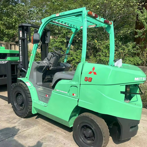 Mitsubishi 3.5tons Diesel Engine Forklift Used FD35 Japanese Triple Mast 4.5M Lifting Height Offroad Green <b>Material</b> <b>Handling</b> - Product Image 1