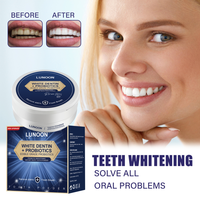 Vente chaude de dentifrice probiotique poudre de blanchiment des dents poudre de dent d'élimination des taches à base de plantes pour les dents sensibles