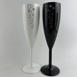 Детские розовые пластиковые флейты для шампанского многоразовые 165 мл очки просекко моющиеся - Product Image 6