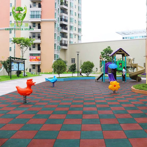 Quảng Châu nhà máy mật độ cao phòng tập thể dục gạch cao su lồng vào nhau ngoài trời trong nhà cao su Mat sân chơi sàn - Product Image 6