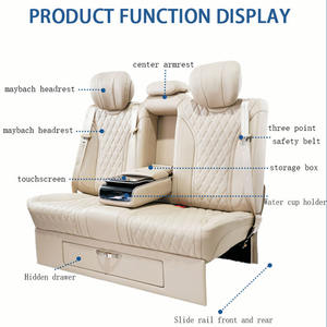 Sièges de voiture VIP pour Prado avec Kit de Console centrale Conversion d'accessoires intérieurs automatiques Sièges de fourgonnette inclinables électriques - Product Image 4
