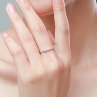 Bijoux Ada plaqués rhodium, Les Bijoux, argent sterling 925, bijoux pour femmes, bague minimaliste