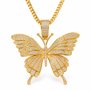 Collana girocollo a farfalla da donna, design semplice, accessorio per il collo da indossare tutti i giorni - Product Image 1