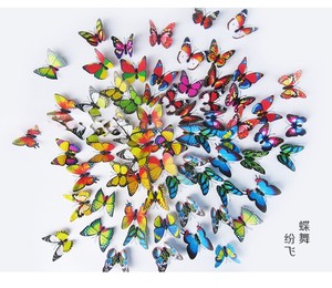 Adesivi Murali 3D a Forma di Farfalla Realistici con LED per Decorazioni Murali <span class=keywords><strong>e</strong></span> Matrimoni - Product Image 3