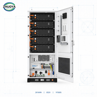 Armoire BESS à refroidissement liquide 832V 1P260S 261kWh, cellules LiFePO4 314Ah, 5 modules, IP54, stockage d'énergie commercial