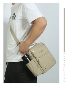 Sac à bandoulière tendance pour homme, sac messager à une épaule, sac de travail, sac à bandoulière polyvalent - Product Image 5