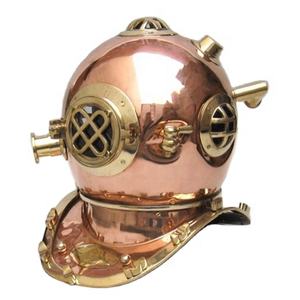 Nautical Vintage Décoratif Cuivre Casque De Plongeur Mark V Métal Plaine Polonais Fini Casques De Plongée En Gros - Product Image 1