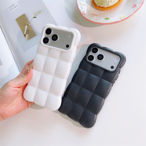 Coque DIY TPU Nouvelle Tendance pour iPhone 18 17 Pro Max, Effet Nuage 3D, Toucher Doux, Couverture Intégrale, Antichoc, Couleur Unie Mignonne - Product Image 6