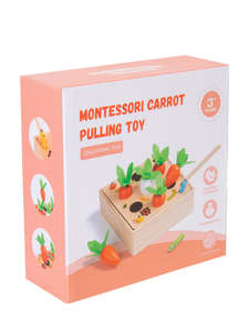 Juguetes Educativos Montessori de Madera para Niños, Juego de Reconocimiento Físico <span class=keywords><strong>Tres</strong></span> <span class=keywords><strong>en</strong></span> Uno: Juego de Arrastrar Raíces, Pesca y Captura de Insectos - Product Image 5