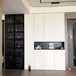 ארונות קונסולת עץ סלון אמנות מטבח בית מלון ריהוט זכוכית ארונות זכוכית ארונות עץ - Product Image 6