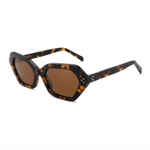 Lunettes de <span class=keywords><strong>soleil</strong></span> de créateur pour hommes haut de gamme nouveau noir écaille de tortue fête mode UV400 lentilles en acétate mode féminine en gros - Product Image 3
