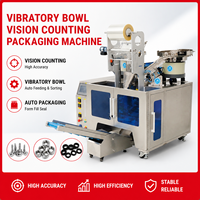 Machine de comptage, d'emballage et de scellage vibratoire pour vis, écrous, clips - Multi-produits, sacs mixtes, plastique, moteur électrique, PLC automatique