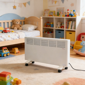 Radiateur électrique portable, chauffage d'appoint blanc avec roulettes pour la maison et le bureau - Product Image 4
