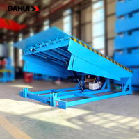 Rampe de chargement hydraulique fixe DAHUI DCQG-5T-15T personnalisée, niveleur de quai de 10 tonnes en acier au carbone, pont de chargement stationnaire