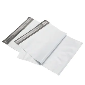 Moins cher poly mailer enveloppe sacs d'expédition blanc sac de courrier pochette pour vêtements et chaussures emballage