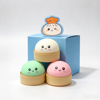 Jouet capsule mystère Squishy Bun mignon, balle anti-stress à presser, couleurs assorties, jouet sensoriel pour soulager le stress, pour fêtes d'enfants et anniversaires
