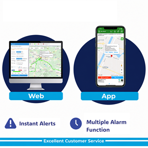 เครื่องติดตาม GPS ในรถยนต์ 4 แบนด์ GSM GPRS อุปกรณ์ติดตามยานพาหนะแบบเรียลไทม์สีดำ - Product Image 3