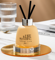 Diffuseur à bâtonnets sans alcool, écologique, longue durée, de qualité supérieure, 100 ml, avec huile parfumée et bâtonnets en coton à la fleur de gypsophile préservée