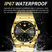 BINBOND 2026 Neues Modell Edelstahl 30M Wasserdicht Präzise Herren Einzigartige Luxus-Uhr Quarz-Armbanduhren für Männer