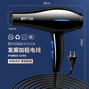 เครื่องเป่าผมชุนรุย 1200W มอเตอร์ไฟฟ้ากระแสตรงแสงสีฟ้ากำลังสูงพร้อมหัวเป่าแบบรวมแสงและหัวกระจายลมสำหรับใช้ในบ้านและร้านเสริมสวย - Product Image 1