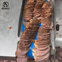 Machine à trancher les viandes cuites pour charcuterie commerciale, idéale pour le porc braisé, le bœuf, le jambon, le bacon et les viandes séchées, usage professionnel en restaurant