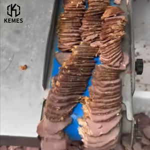 Machine à trancher les viandes cuites pour charcuterie commerciale, idéale pour le porc braisé, le bœuf, le jambon, le bacon et les viandes séchées, usage professionnel en restaurant - Product Image 5