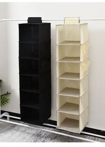 Wholesale Multi-layer Collapsible Hanging Underwear Closet <b>Shelves</b> Foldable Wardrobe Hanging Closet Organizer - Product Image 4