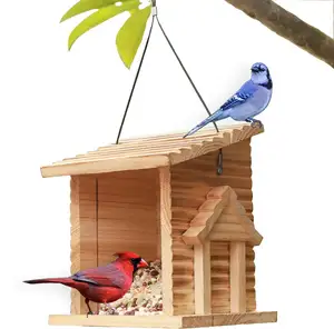 Premium Hangende Vogelvoeder-Muggenbestendige Muggenvoeder, Bluebird Huis Met Doorzichtig Acrylvenster