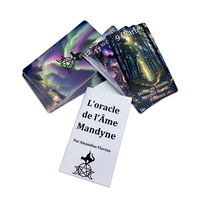 Cartes de tarot Oracle avec logo personnalisé, impression couleur brillante sur papier d'art, boîte supérieure et inférieure incluses, commande en gros bienvenue