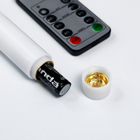 Lange LED-Säulenkerze mit Knopfsteuerung Flammenlos Batteriebetrieben Kabellos für Heim Hochzeiten Halloween-Dekoration