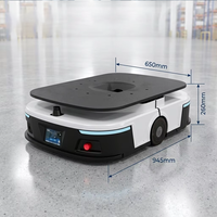 Robot AGV à levage latéral WINGSOFTEC RMR-FR3620L 600kg, navigation laser SLAM, conception anti-collision, batterie 48V 27Ah, autonomie >8h