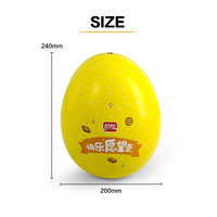 Boîte en métal JYB multifonctionnelle personnalisée en forme d'œuf de canard de dessin animé, emballage cadeau, boîte en métal pour chocolat, bonbons, nourriture, boîte en métal pour enfants
