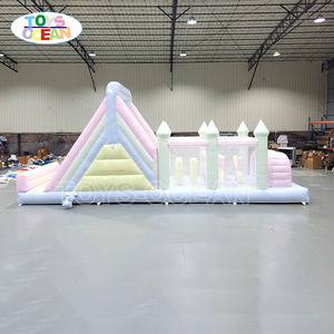 Thương mại pastel <span class=keywords><strong>Inflatable</strong></span> chướng ngại vật khóa học trả lại trượt <span class=keywords><strong>Combo</strong></span> cho trẻ em hoạt động dễ dàng để thiết lập - Product Image 4