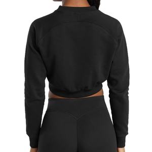 Sudadera con Capucha de Punto Casual de Manga Larga con Ombligo Expuesto y Cintura Alta para Mujer, Ideal para Deportes y Ocio en Verano y Otoño - Product Image 4