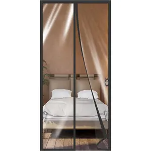 Magnetic Thermal Insulated Door Curtain 40"x83" Magnet Patio Door to Keep Warm in Winter