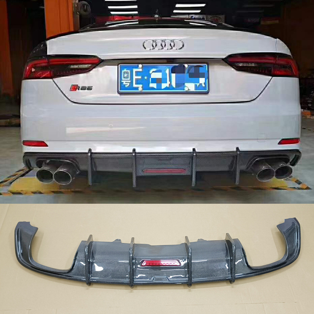 A5 S5 B9 Carbon Fiber Rear Diffuser Spoiler for Audi A5 S5 2017-2020