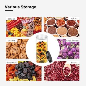 Frasco de Plástico Transparente de 500 ml con Tapa de Rosca para Almacenamiento de Té Aromatizado, Dulces, Miel, Galletas y Alimentos - Product Image 2