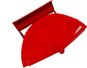 Abanicos de Madera Plegables Personalizables de 23 cm, Color Sólido, con Asa, Abanico de Madera Lacada Española, Abanicos de Mano - Product Image 6